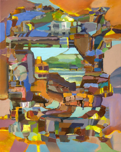 Durchblick, 50 x 40 cm, Acryl-LW, 2013